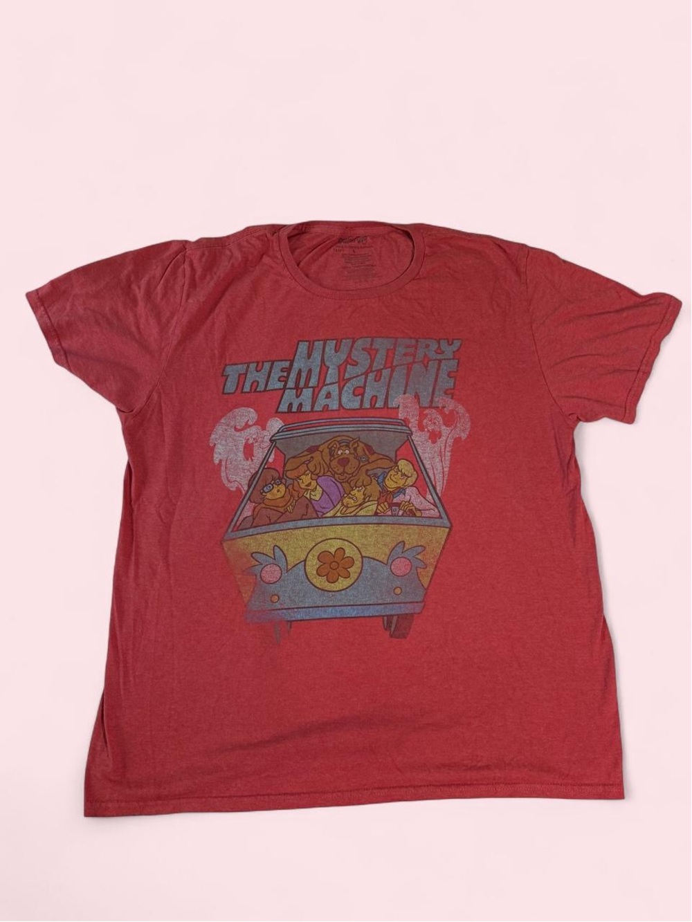 Men's Red Scooby Doo 2019 The Mystery Machine' Graphic Tee